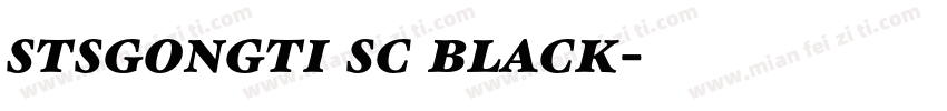 stsgongti sc black字体转换